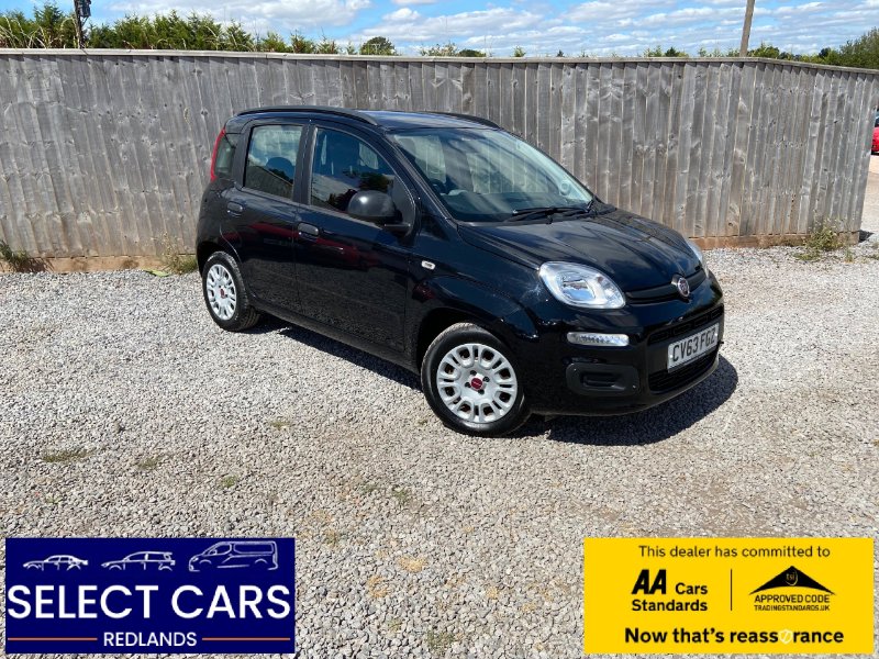 Black 2013 Fiat Panda 1.2 Easy Hatchback 5dr Petrol Manual Euro 6 69 bhp in Clyst St Mary