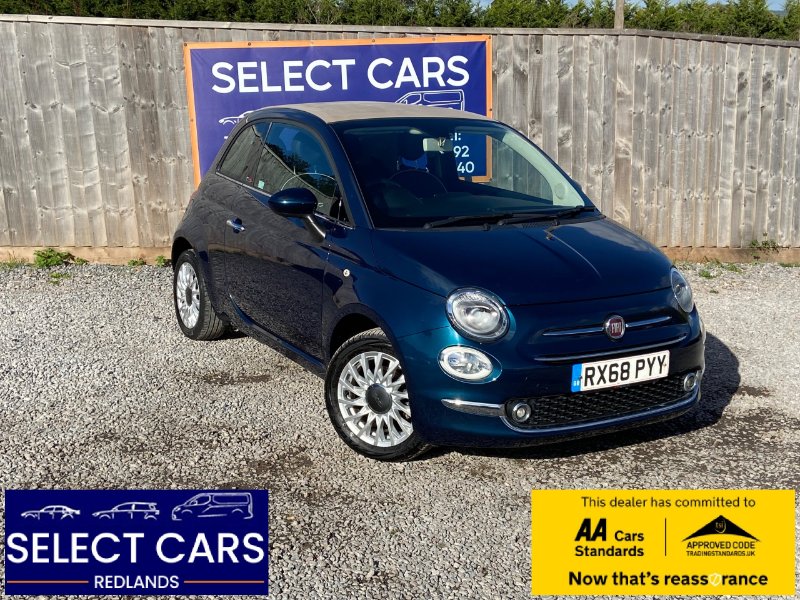 2018 Fiat 500c 1.2 Lounge Convertible 2dr Petrol Manual Euro 6 s/s 69 bhp